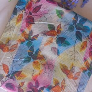 floral printed doriya lawn 2pc unstitched suit – summer collection for women