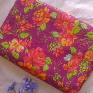 floral printed doriya lawn 2pc unstitched suit – summer collection for women