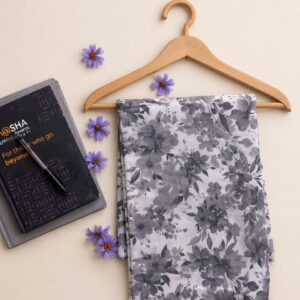 floral printed pure lawn 2pc unstitched suit – summer collection for women