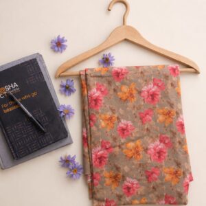 floral printed pure lawn 2pc unstitched suit – summer collection for women