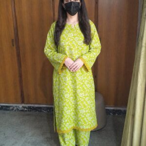 pakistani stitched lawn suit floral design for women