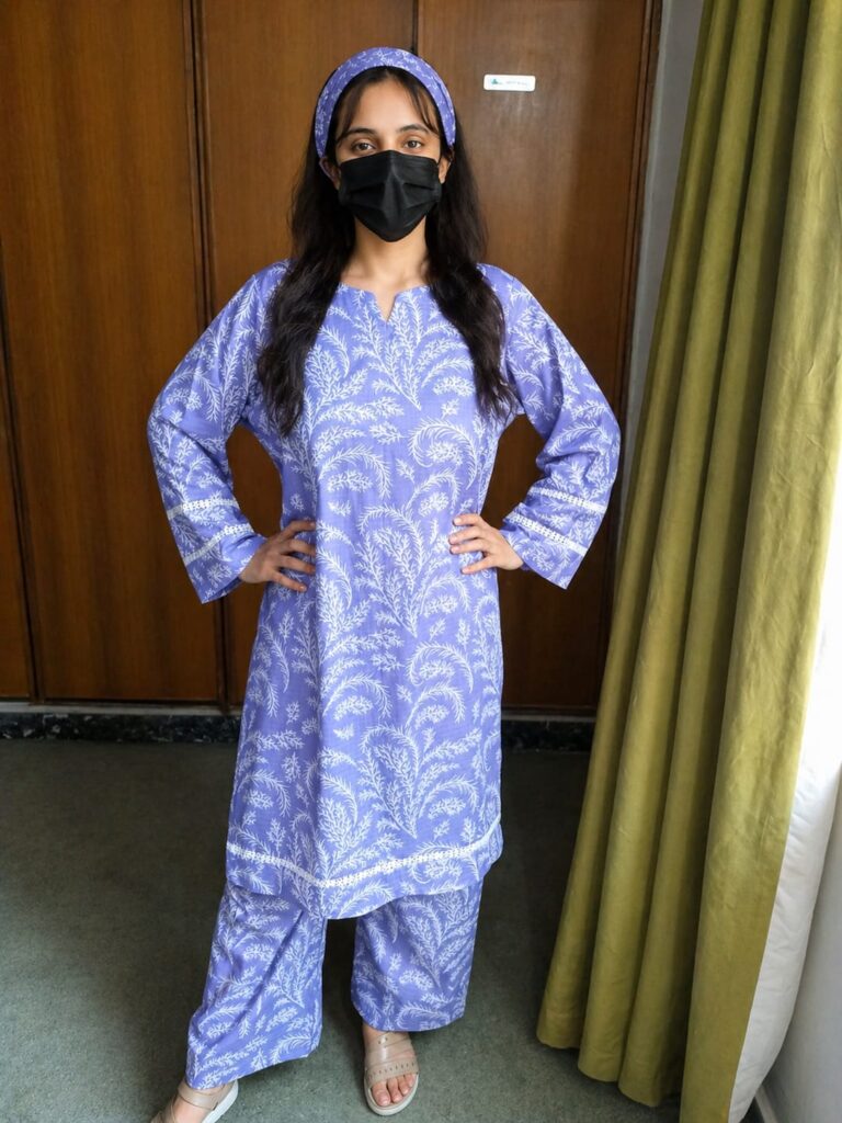 Home doriya lawn 2pc stitched suit for women – floral printed summer ready to wear dress
